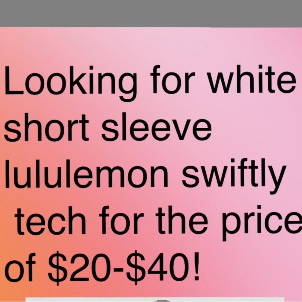 lululemon athletica White Short Sleeve Tee